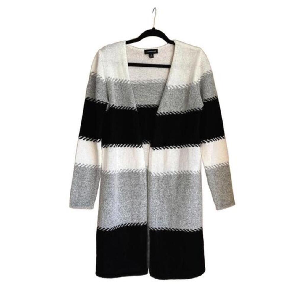 Fortune + Ivy Striped Long Cardigan Sweater Small NWT